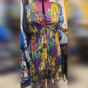 Connected Apparel Abstract Dress